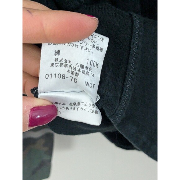 Burberry Black Label Long Sleeve Camo Black T-Shirt Size 3 Authentic Men's - Picture 9 of 9